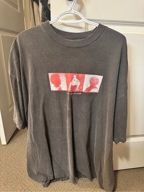 Brent Faiyez Tour Merch - Graphic Crewneck T-Shirt - Charcoal with Red Print